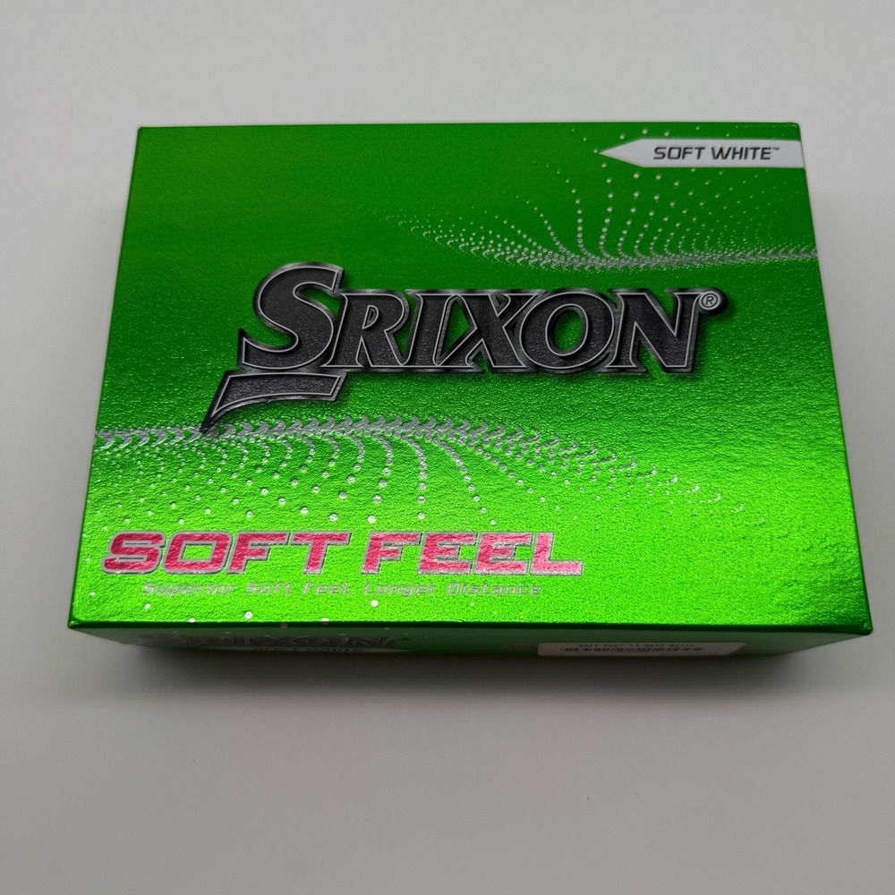 Srixon Soft Feel Golf Balls Unisex 12 Pack Soft White 2-Piece FastLayer Core
